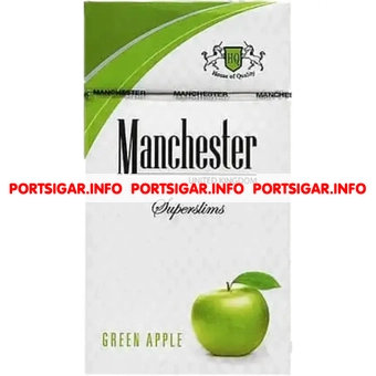 Сигареты Manchester Green Apple Superslims