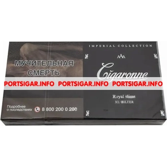 Сигареты Cigaronne Royal Slims XL Black Сигареты Cigaronne Royal Slims XL Black