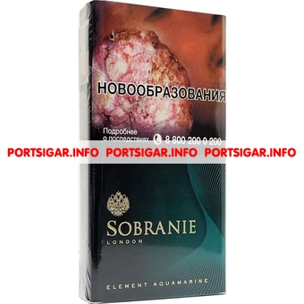 Сигареты Sobranie Element Aquamarine